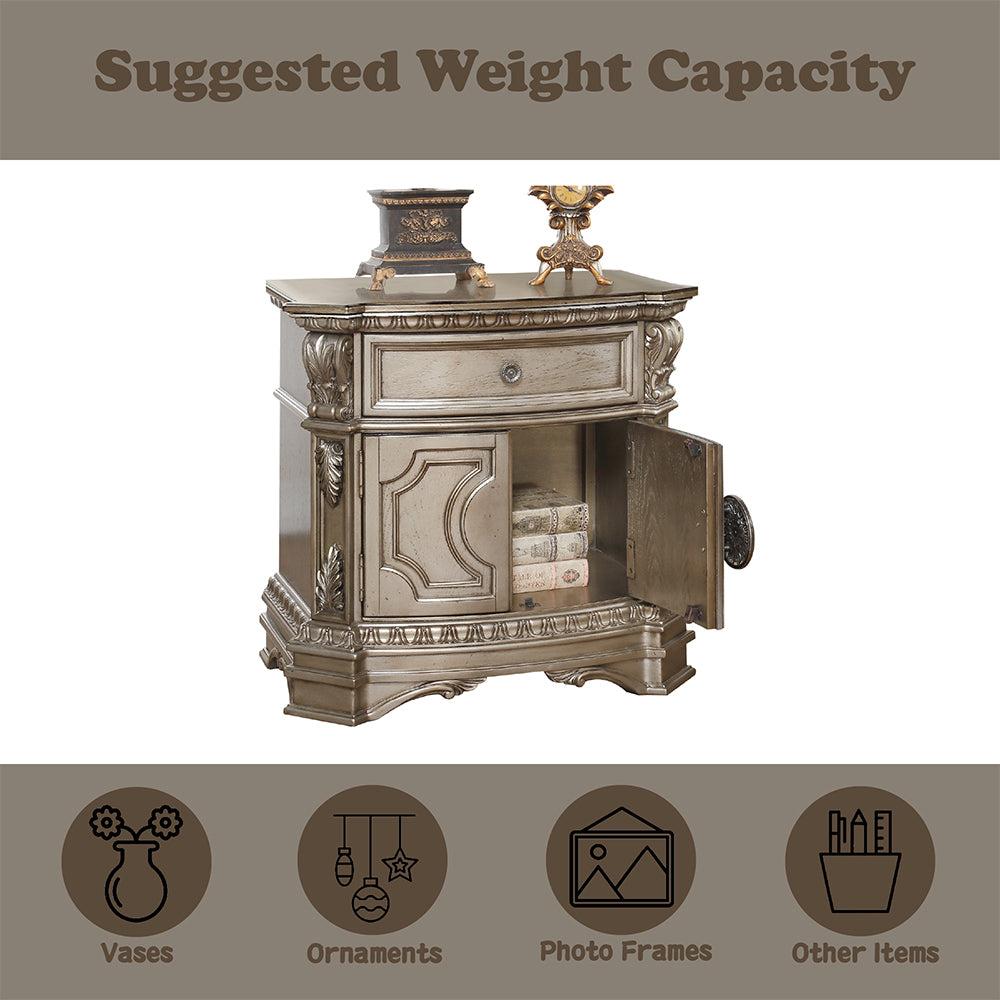 Northville Nightstand W/Wooden Top