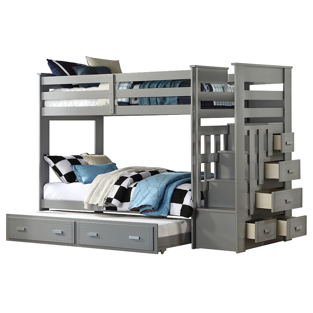 Allentown Twin/Twin Bunk Bed W/Trundle & Storage