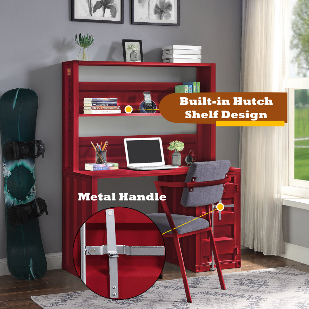 Cargo Writing Desk W/Hutch