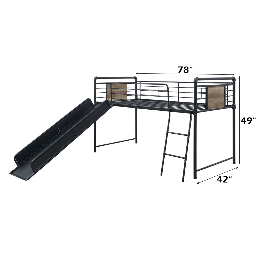 Cordelia Twin Loft Bed W/Slide