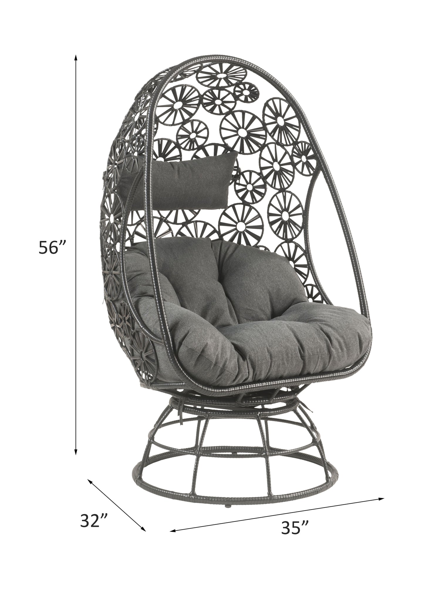 Hikre Patio Lounge Chair & Side Table