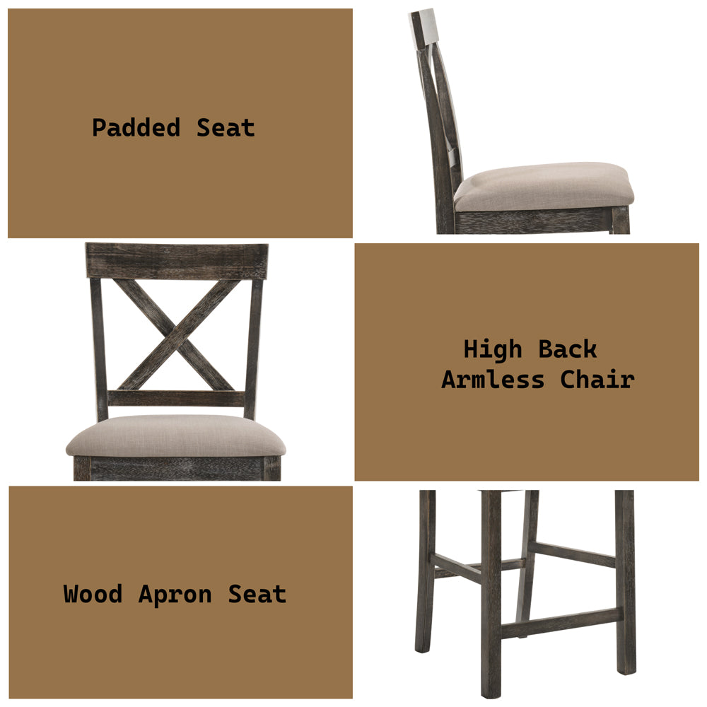 Martha II Counter Height Chair (Set-2)