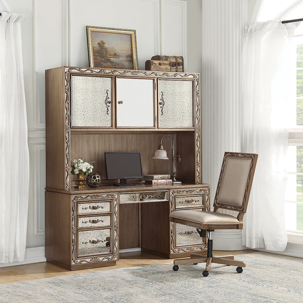Orianne Executive Computer Desk W/Hutch