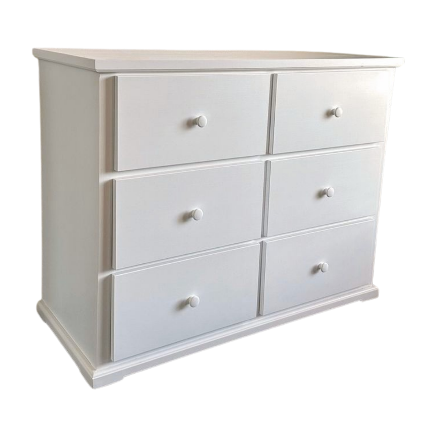 Solid Wood 6 Drawer Baby Dresser w/ Removable Changing Top