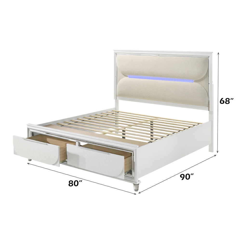 Tarian EK Bed W/LED & Storage