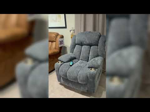 Omarion Power Recliner w/Lift, Heating & Massage