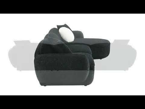 Lucifer Sectional Sofa w/3 Pillows