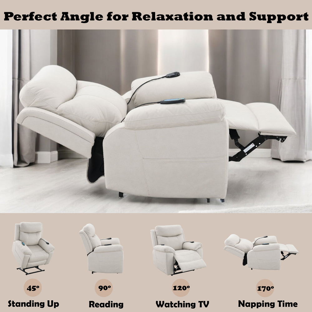Chriki Power Recliner w/Lift & Heating & Massage