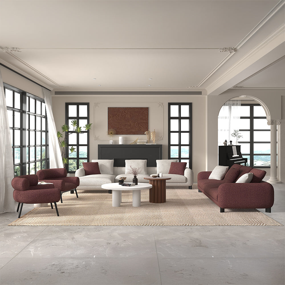 Mardi Sectional Sofa w/6 Pillows