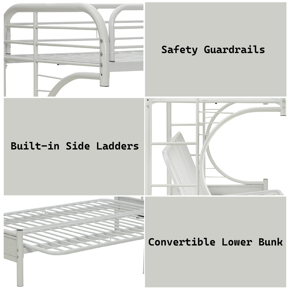 Eclipse Twin XL/Queen Futon Bunk Bed