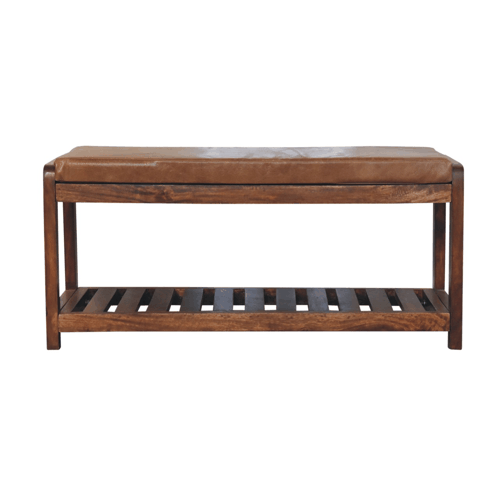 Buffalo Slatted Hallway Bench