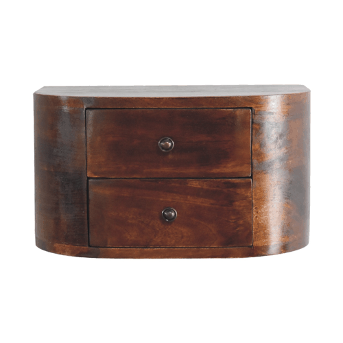 Lunar 2 Drawer Floating nightstand