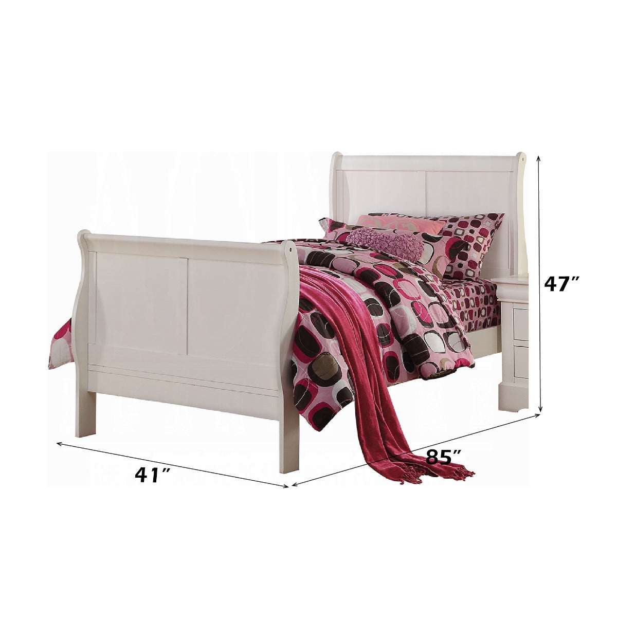 Louis Philippe III Twin Bed