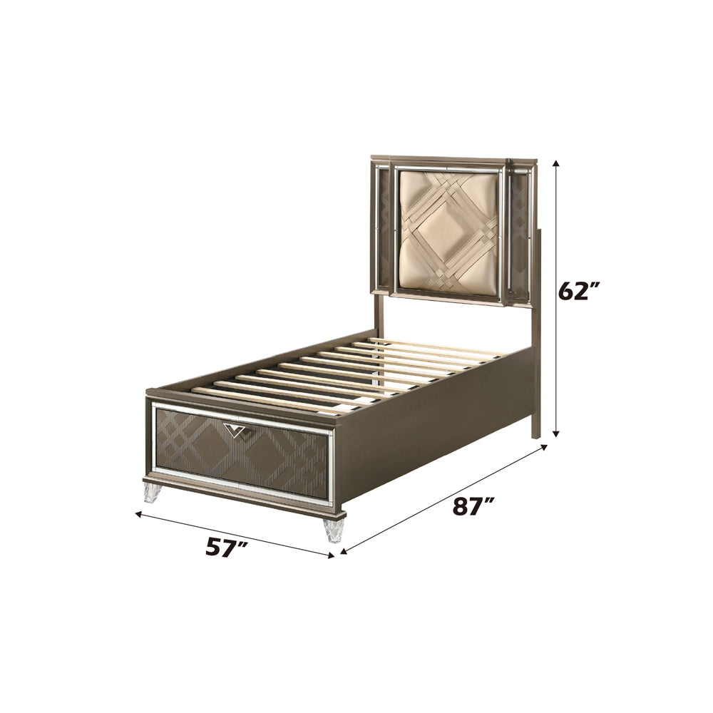Skylar Full Bed W/Led & Storage