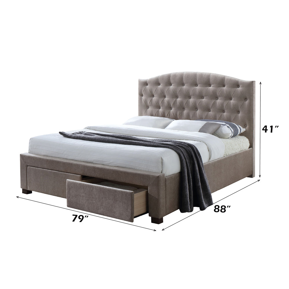 Denise EK Bed W/Storage