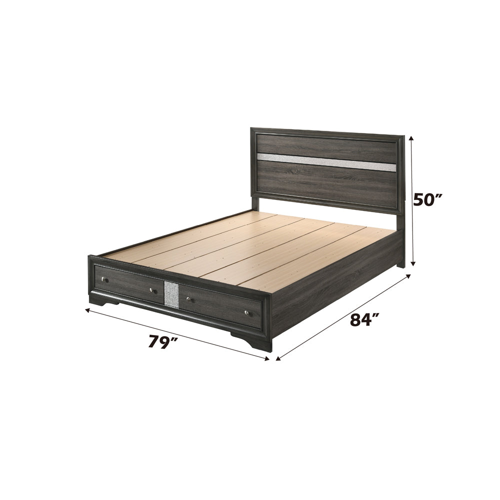 Naima EK Bed W/Storage