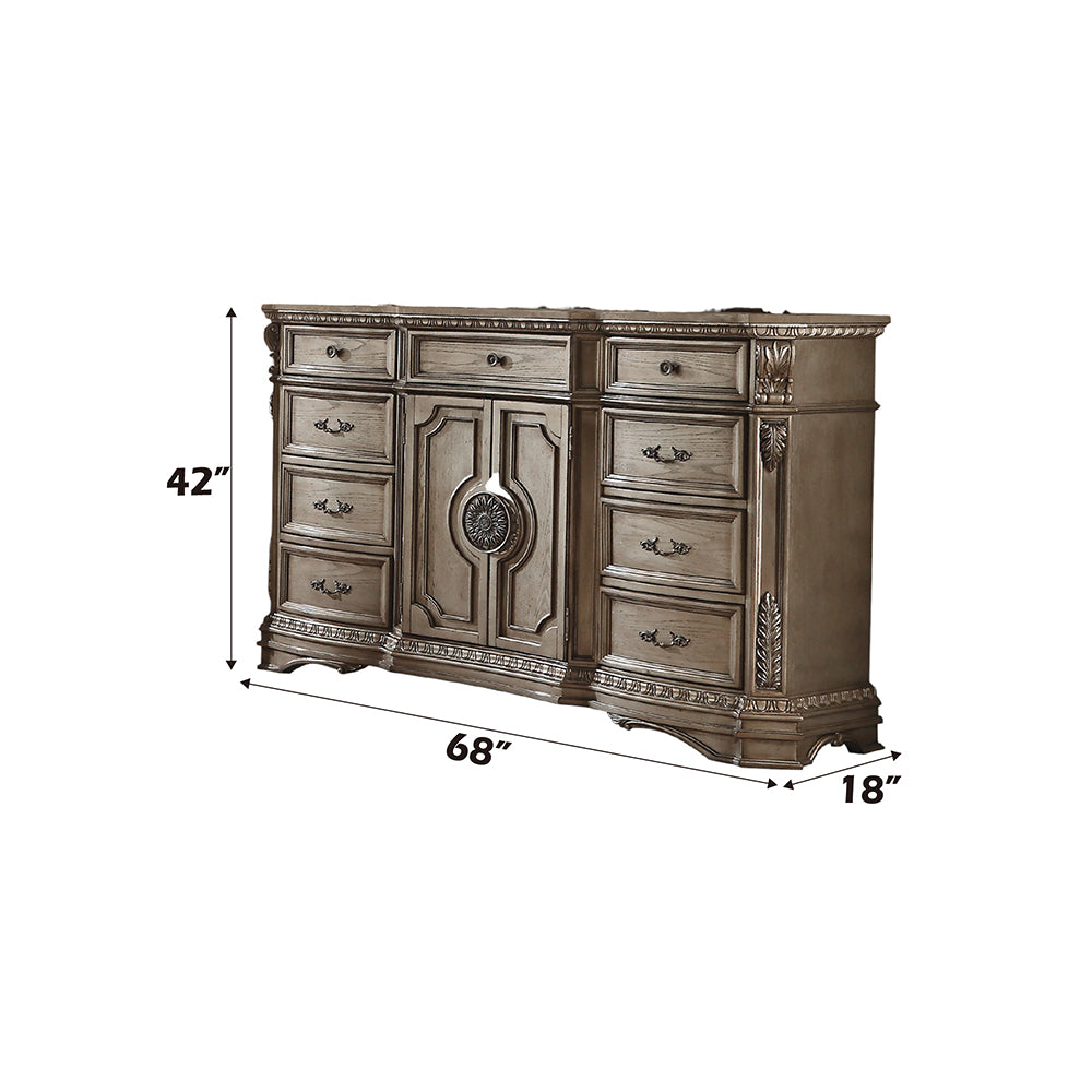 Northville Dresser W/Wooden Top