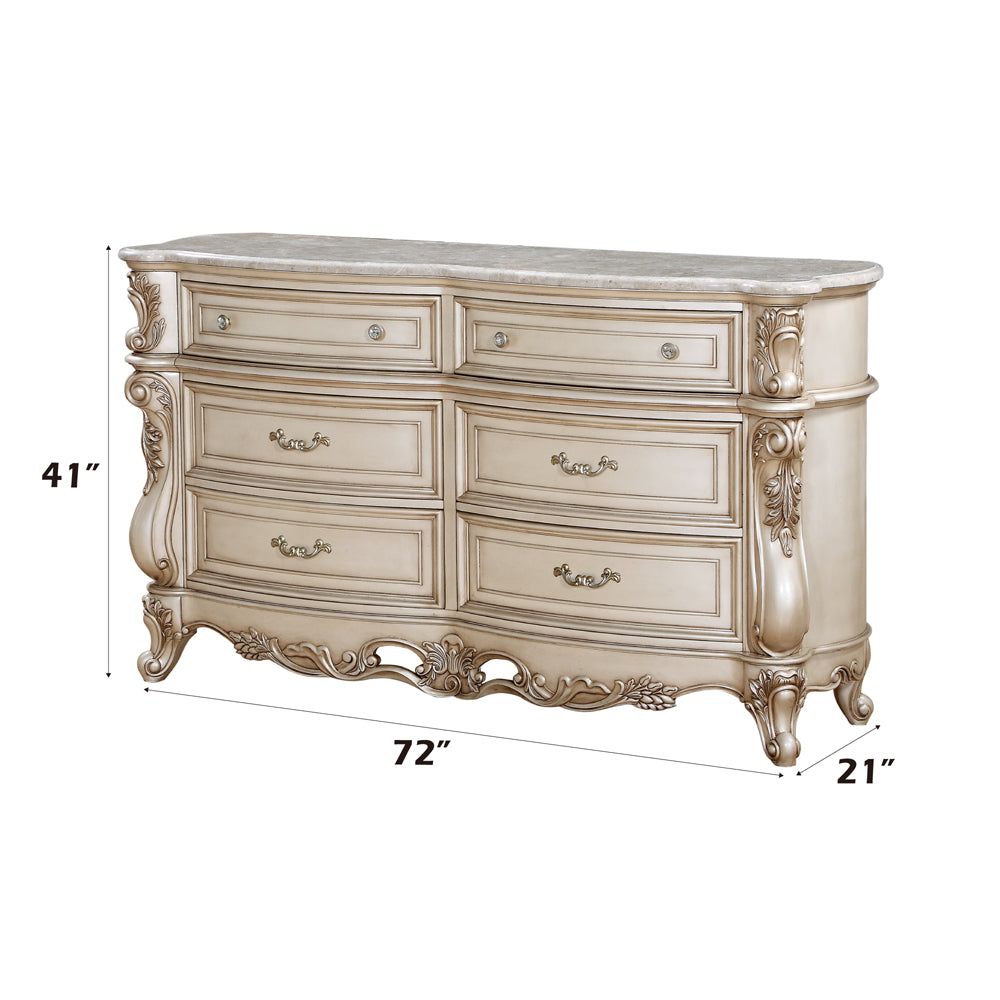Gorsedd Dresser W/Marble Top