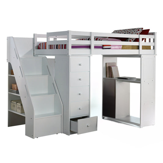 Freya Twin Loft Bed W/Storage