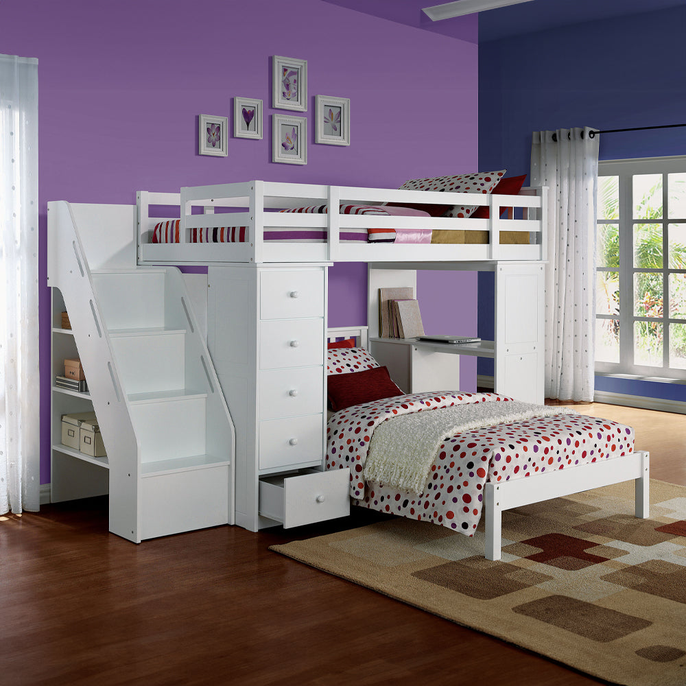 Freya Twin Loft Bed W/Storage