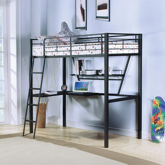 Senon Twin Loft Bed W/Desk