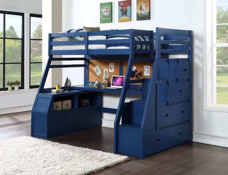 Jason II Twin Loft Bed W/Storage