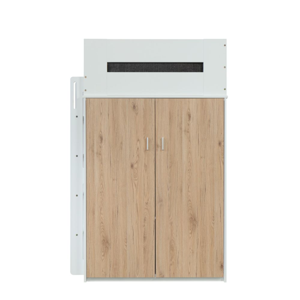 Nerice Twin Loft Bed W/Desk & Wardrobe