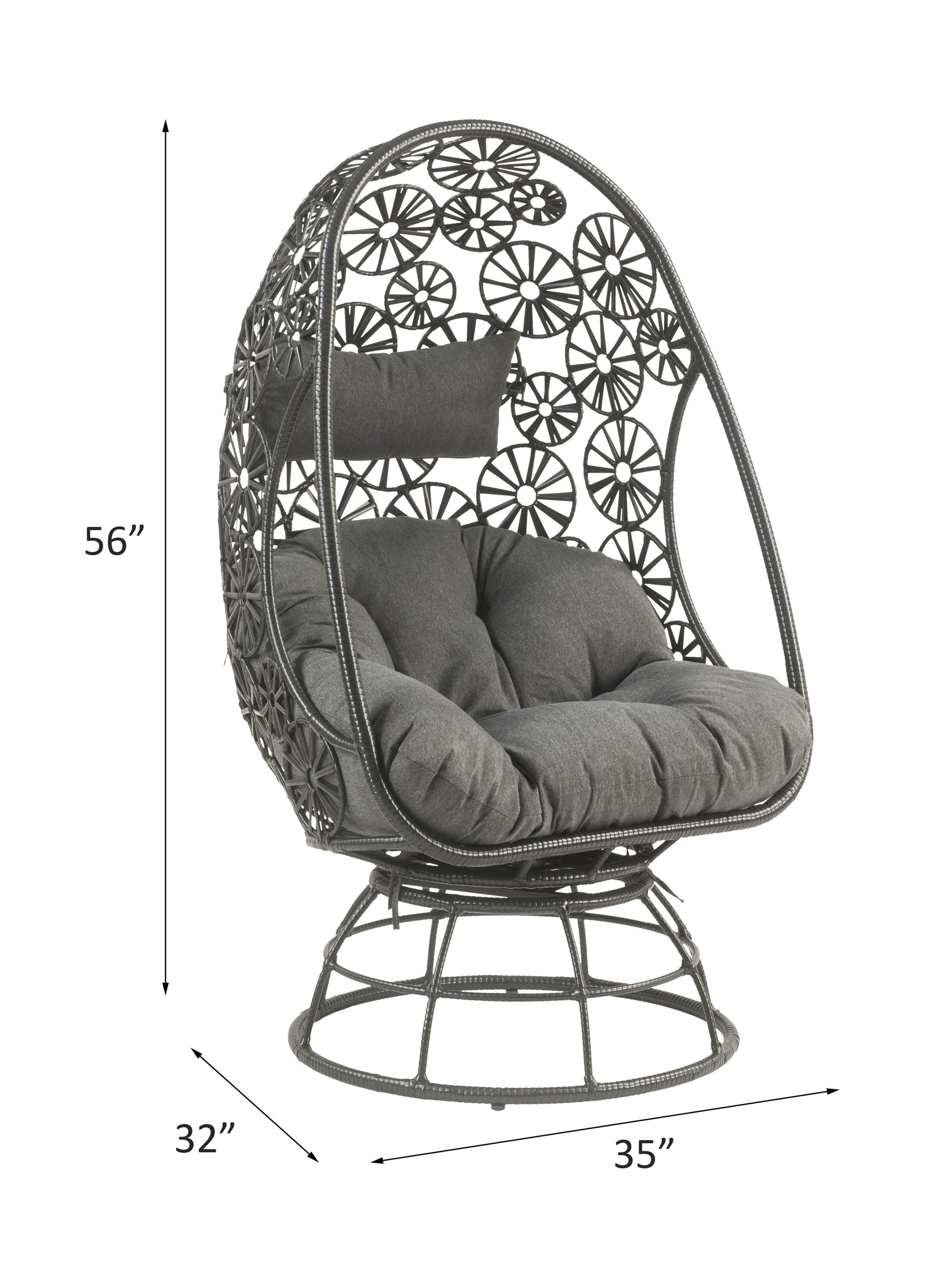 Hikre Patio Lounge Chair & Side Table