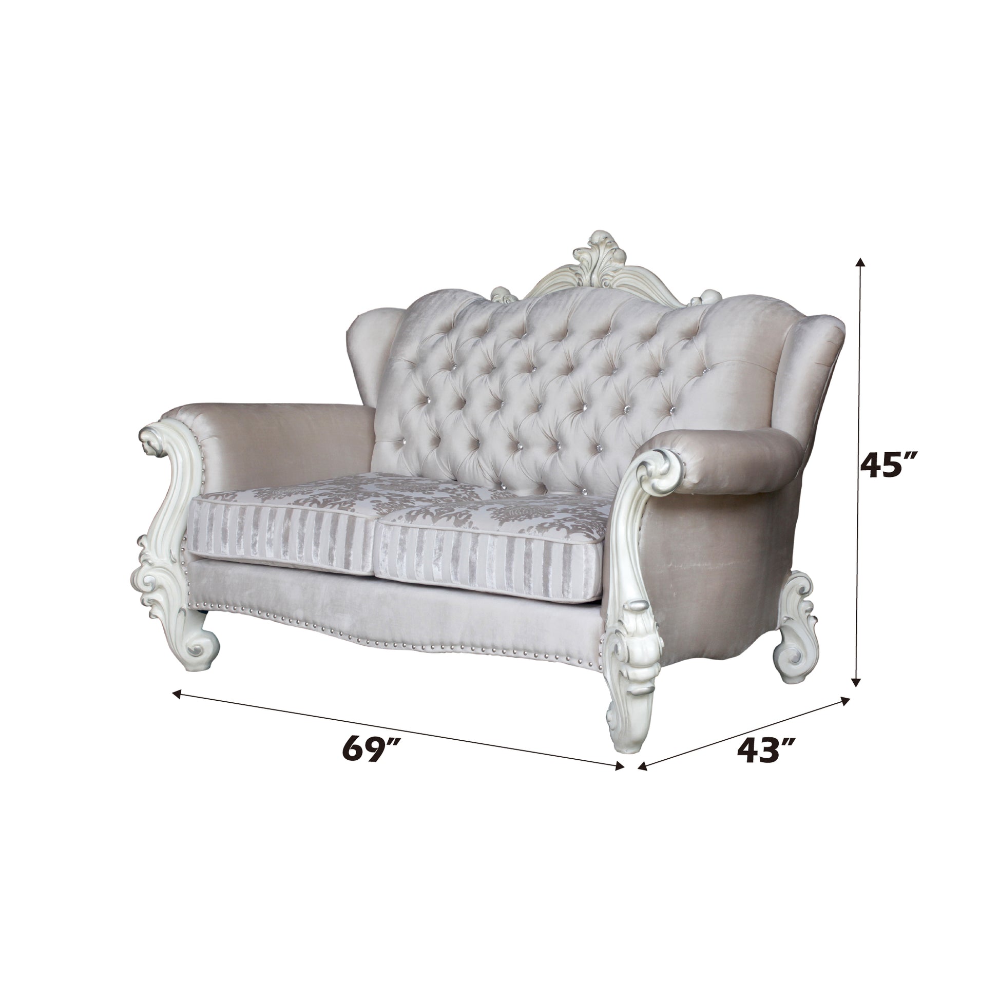 Versailles Loveseat W/3 Pillows