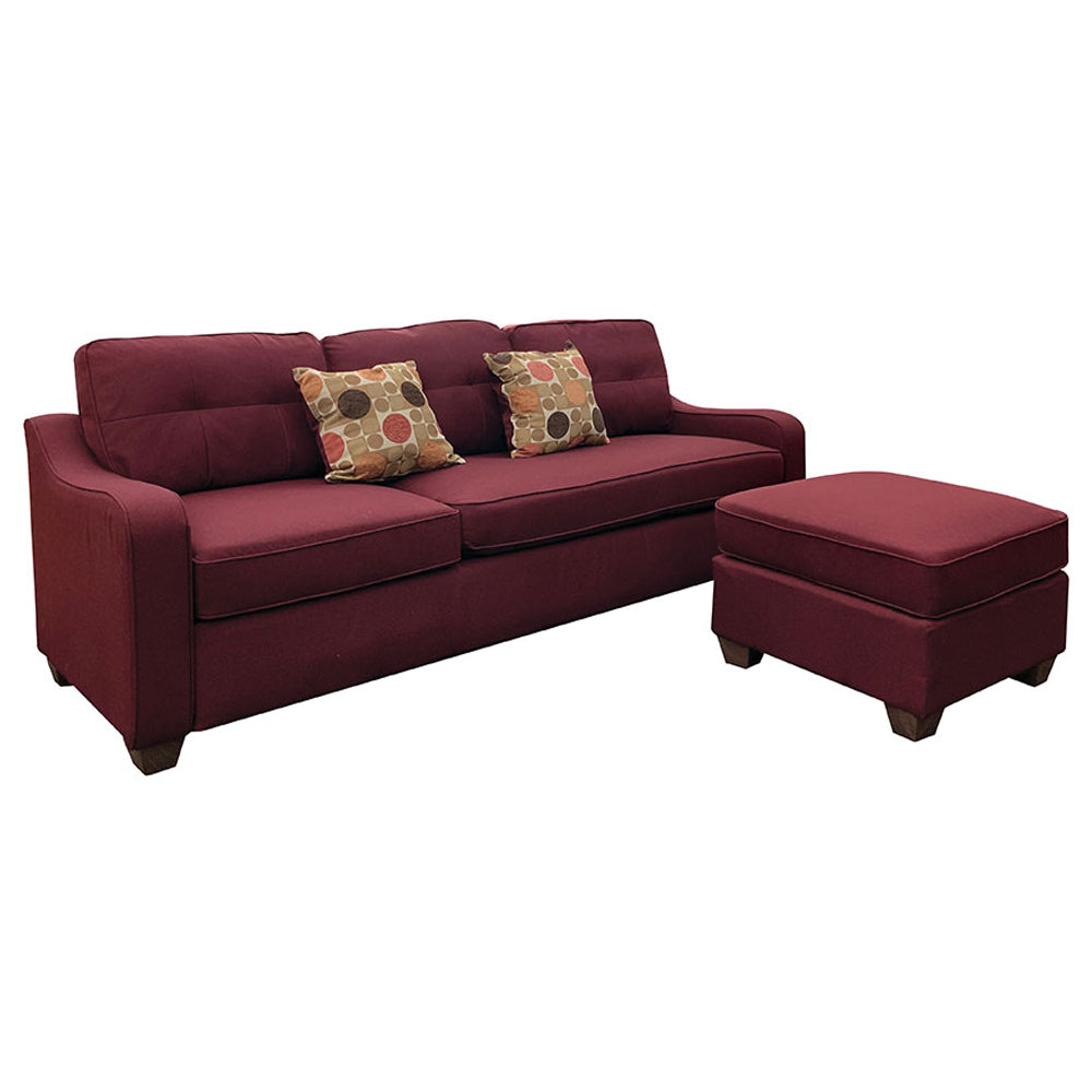 Cleavon II Reversible Sectional Sofa & Ottoman W/2 Pillows