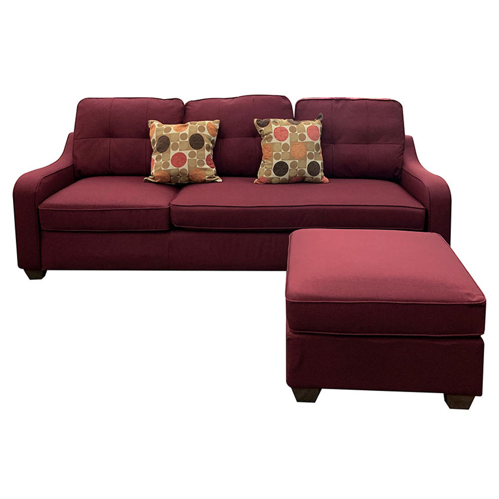 Cleavon II Reversible Sectional Sofa & Ottoman W/2 Pillows