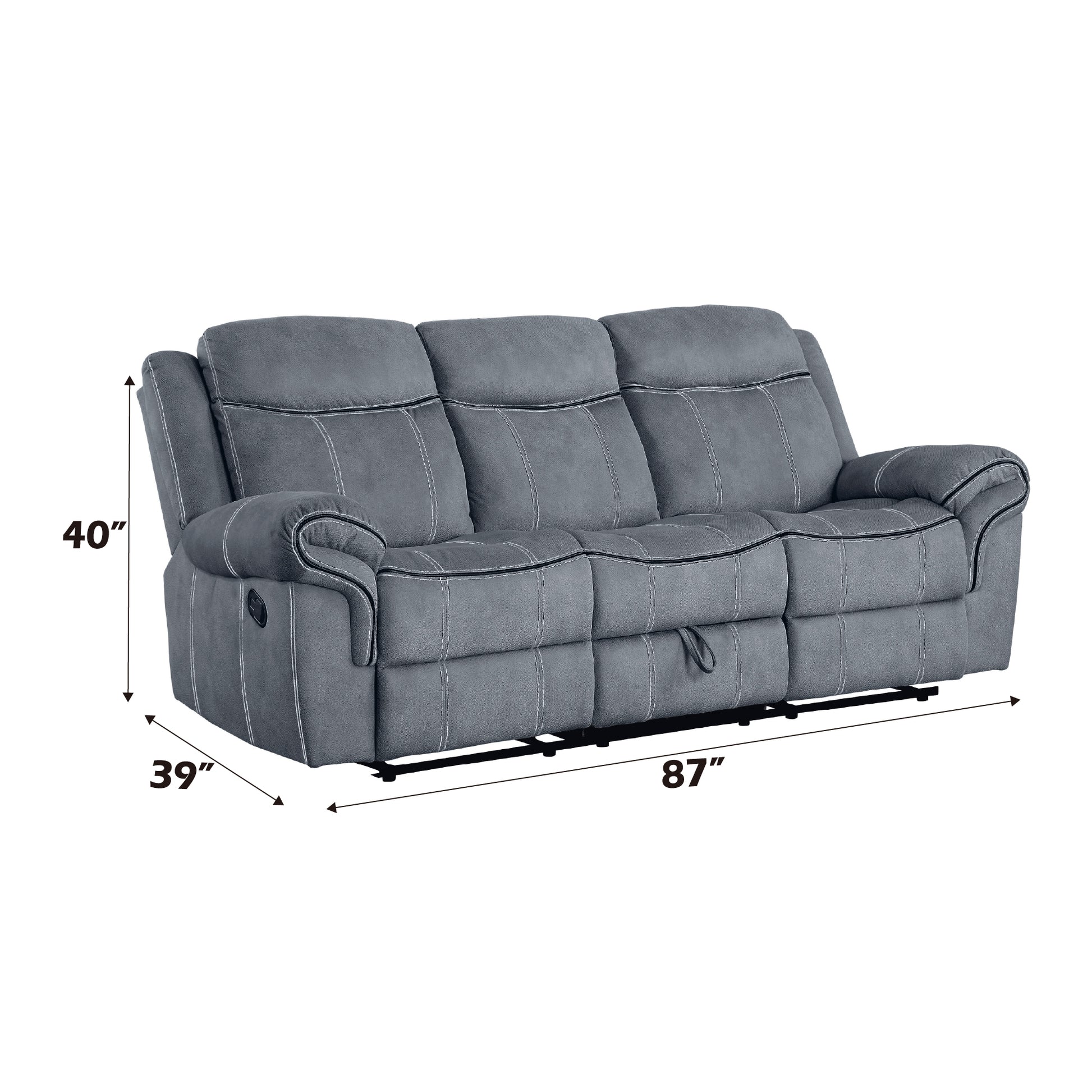 Zubaida Motion Sofa & Console W/USB