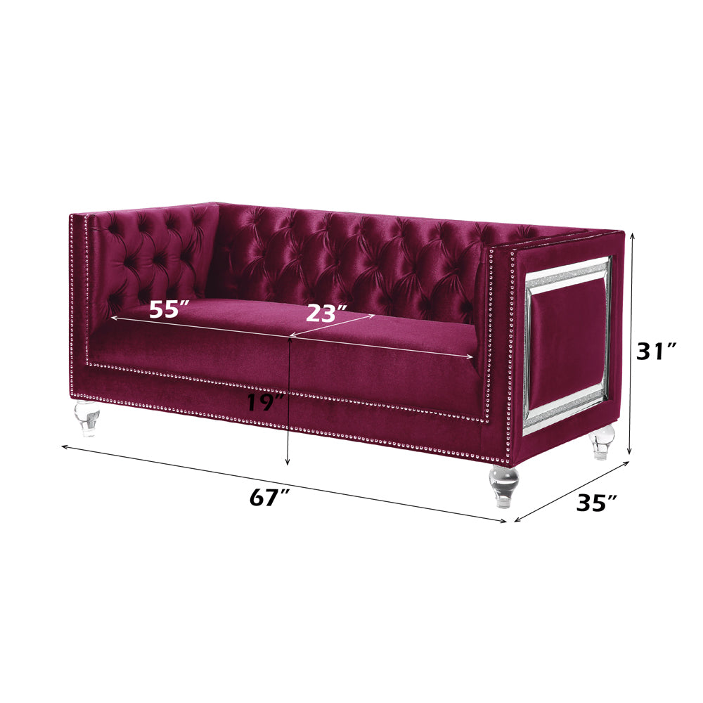 Heibero Loveseat W/2 Pillows (Same Lv01401)