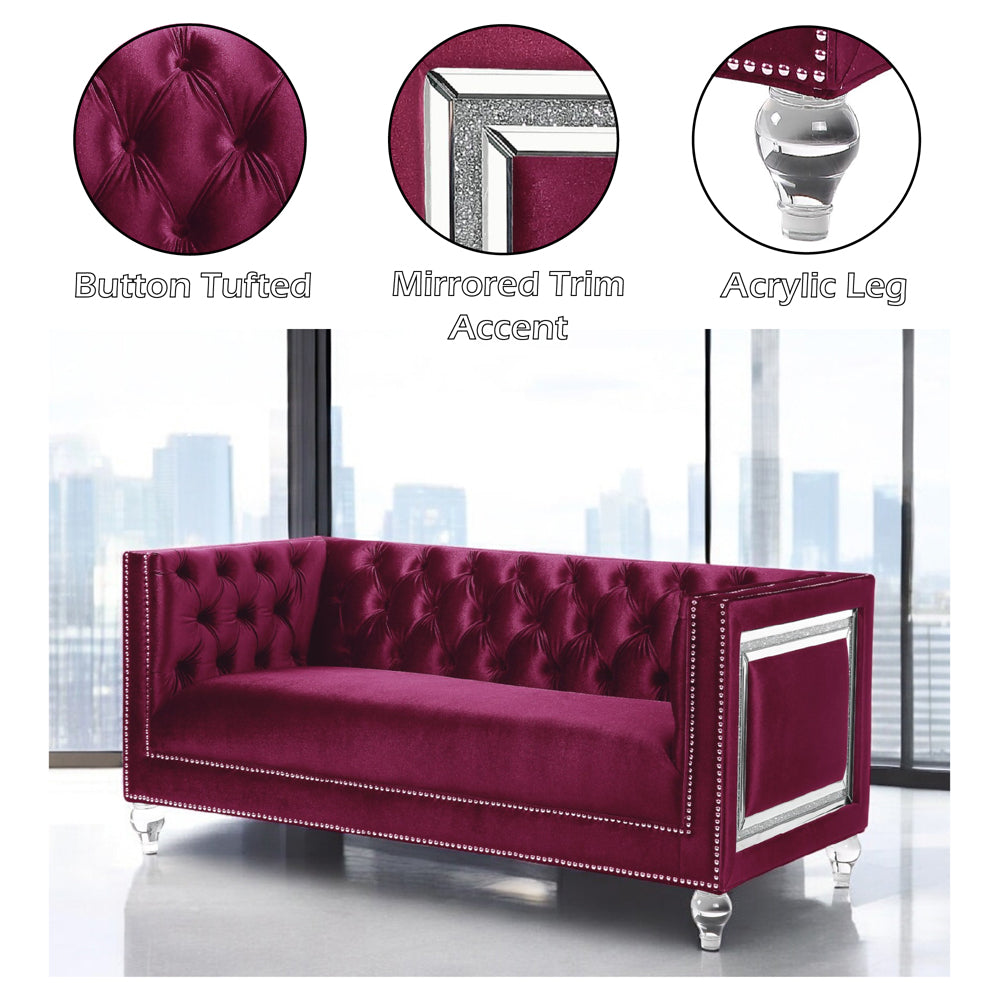 Heibero Loveseat W/2 Pillows (Same Lv01401)