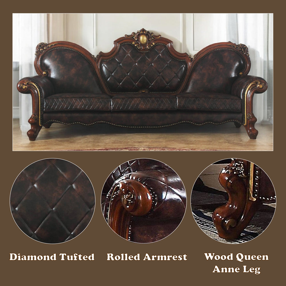 Picardy Oversized Sofa W/5 Pillows