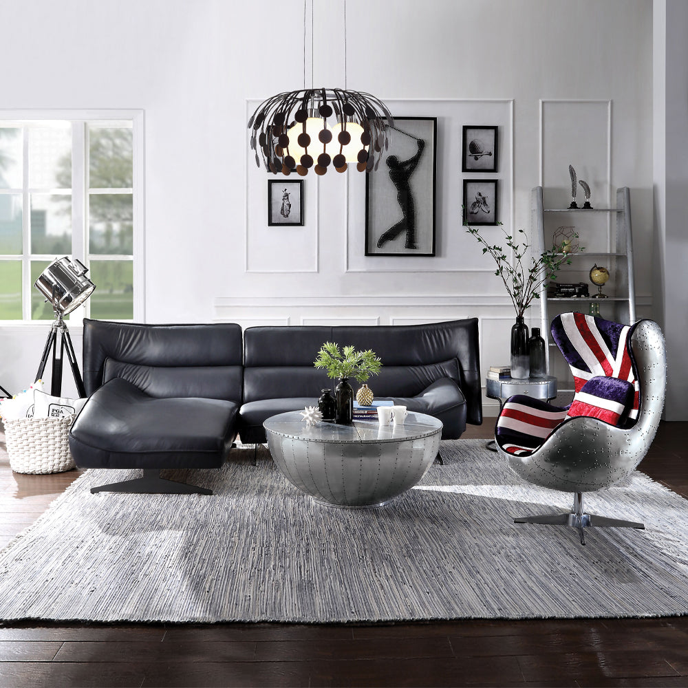 Brancaster British Flag Accent Chair W/Swivel