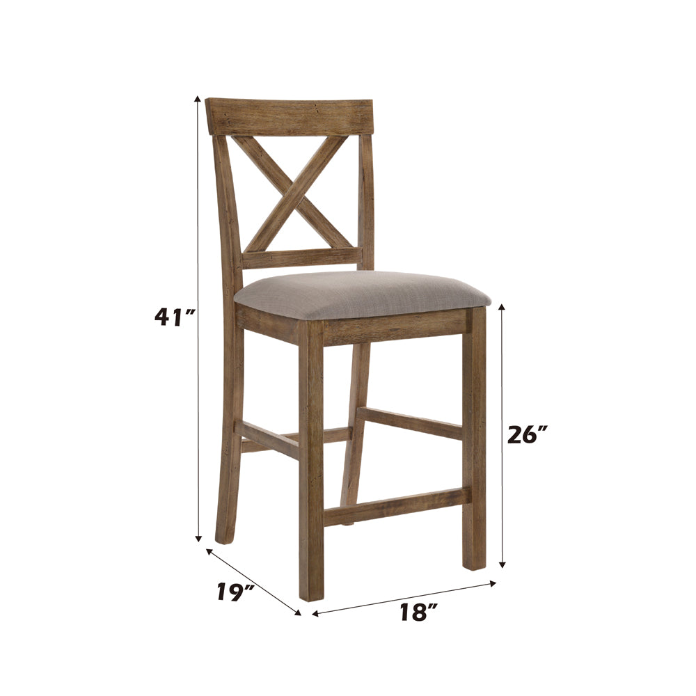 Martha II Counter Height Chair (Set-2)
