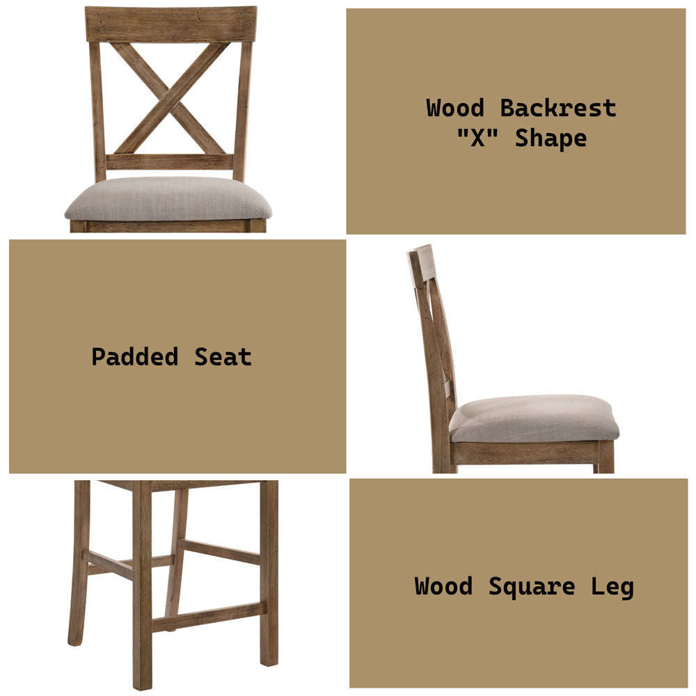 Martha II Counter Height Chair (Set-2)