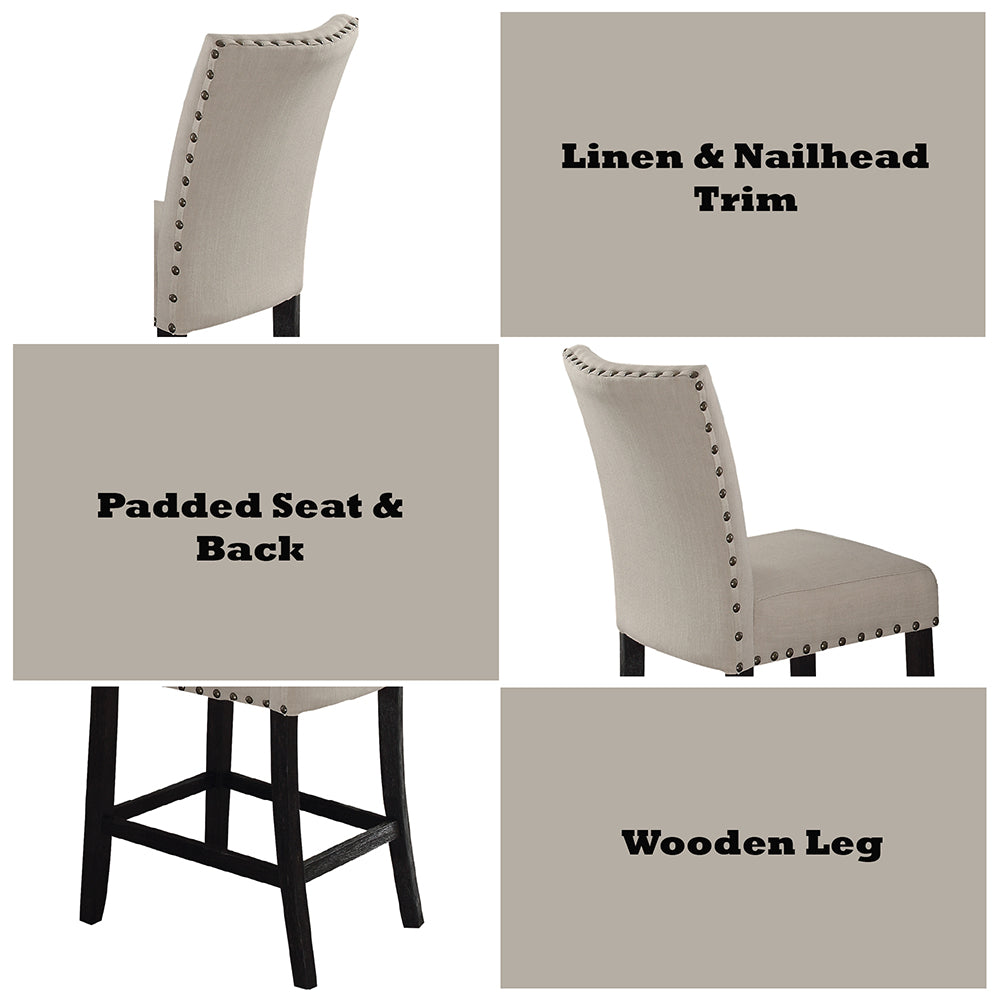 Nolan Counter Height Chair (Set-2)