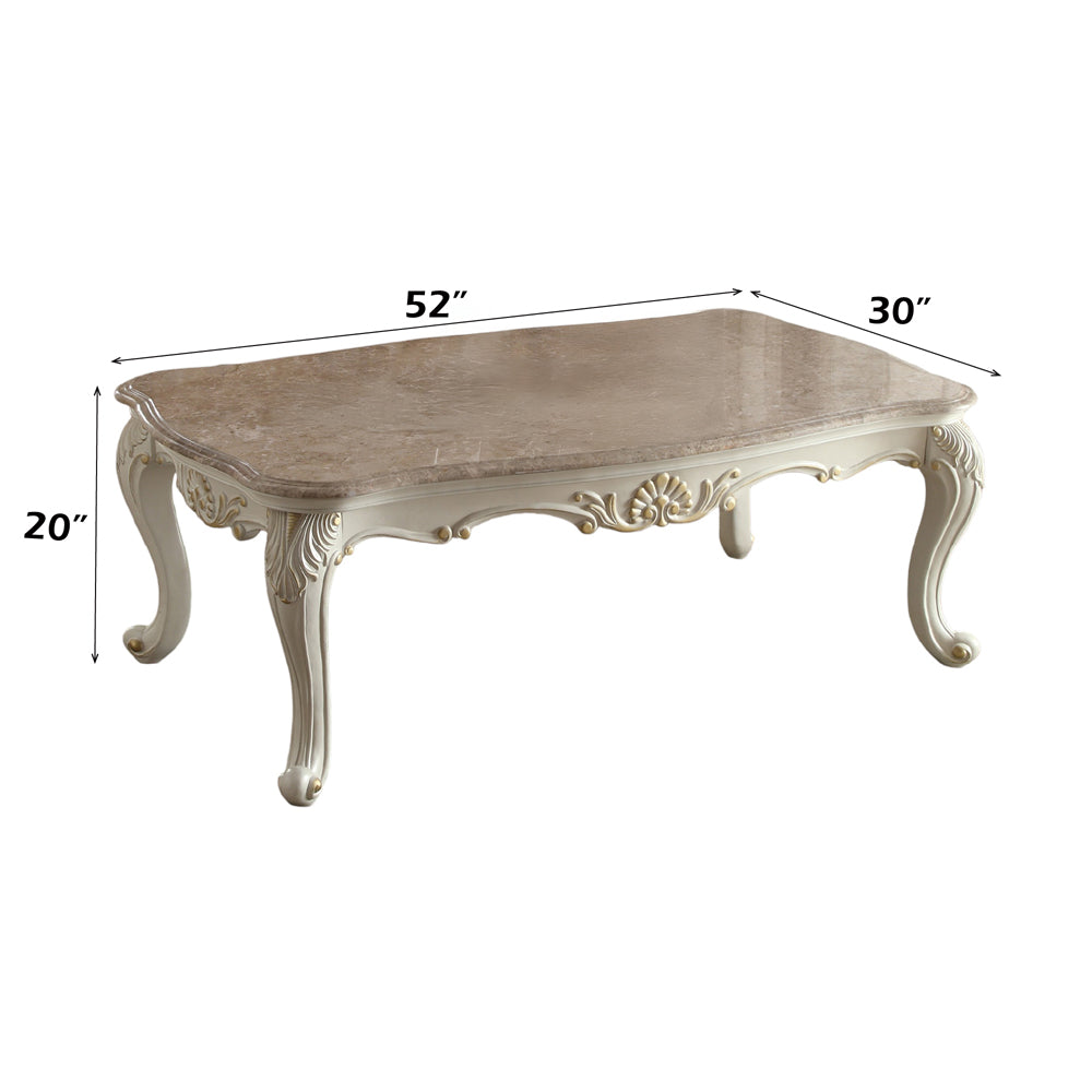 Chantelle Coffee Table W/Marble Top