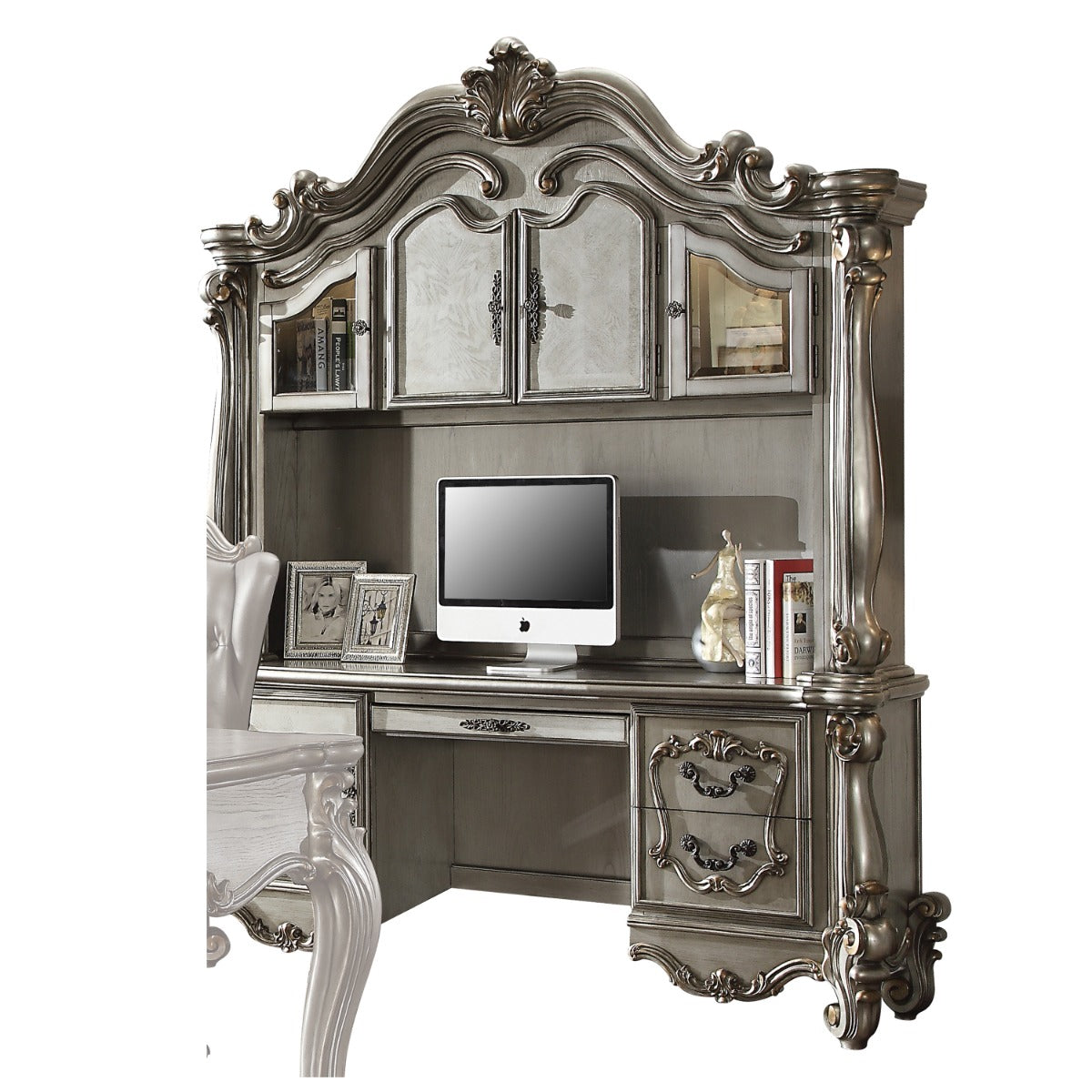 Versailles Executive Computer Desk W/Hutch