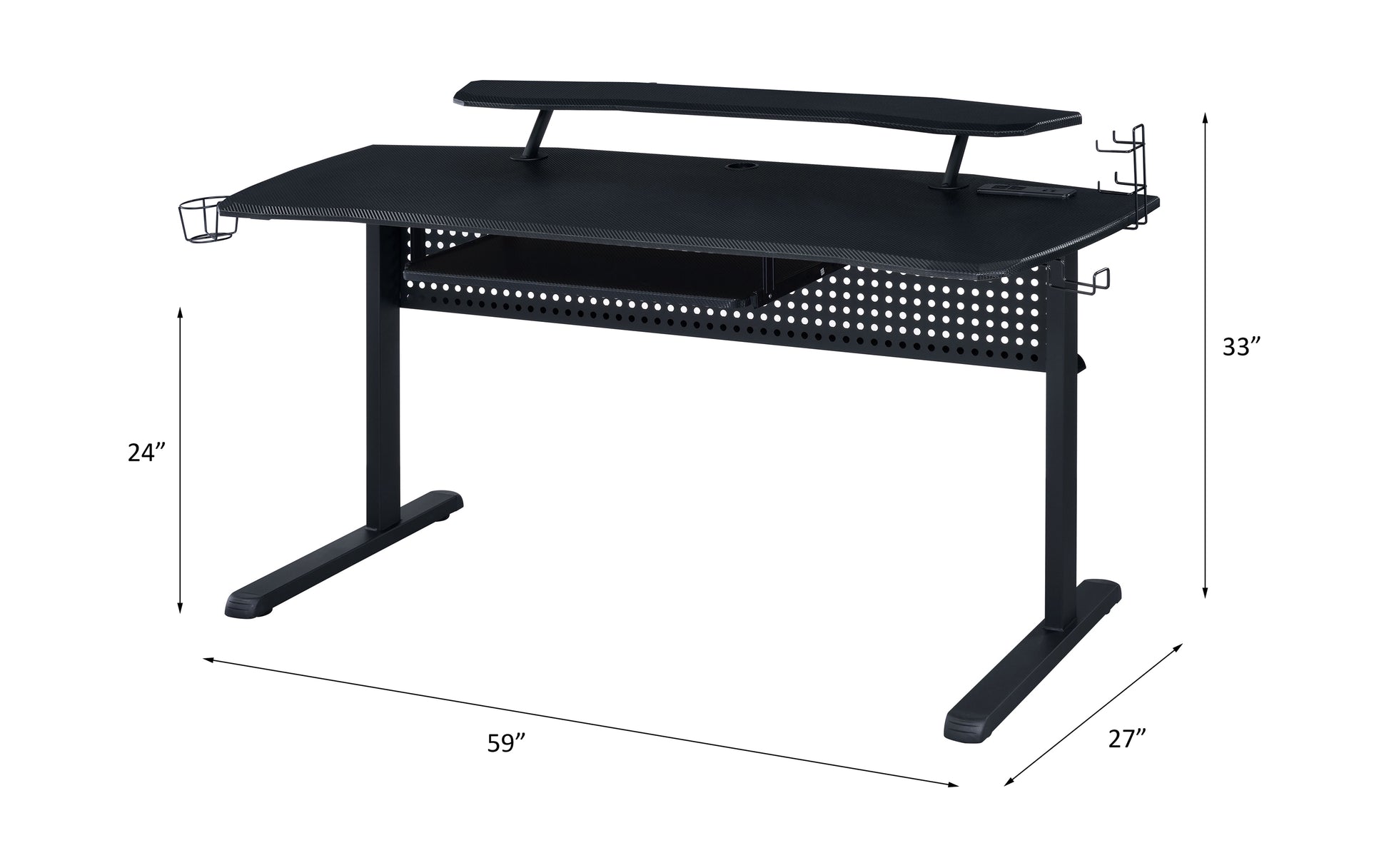 Vildre Gaming Desk W/USB