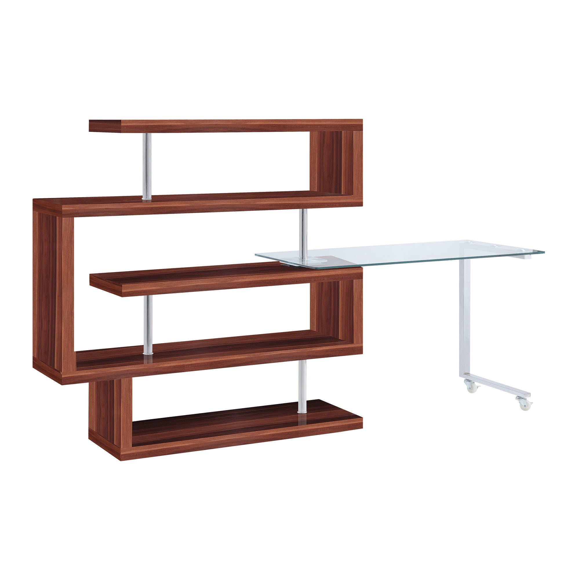 Buck II Writing Desk W/Bookshelf