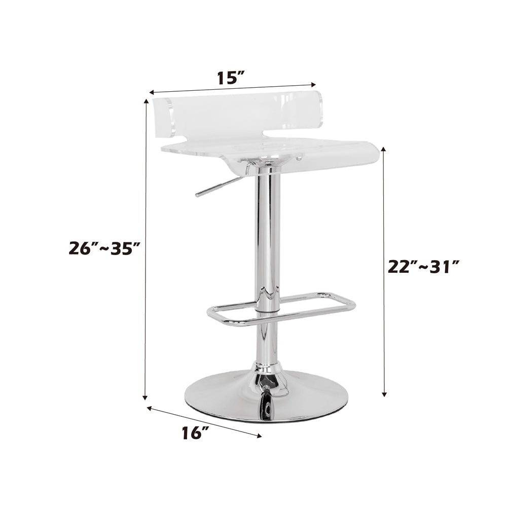 Rania Adjustable Stool W/Swivel