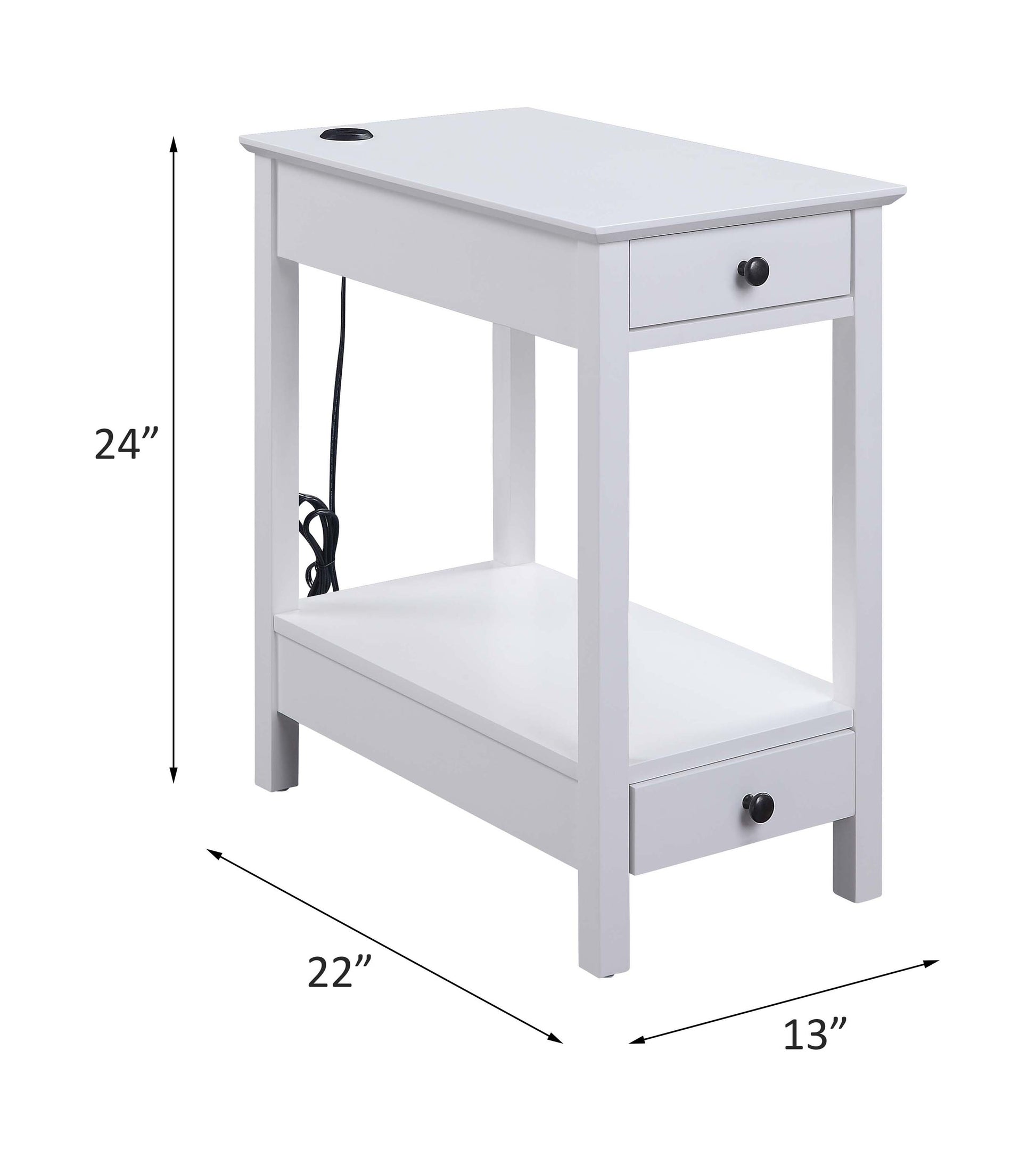 Byzad Accent Table W/USB