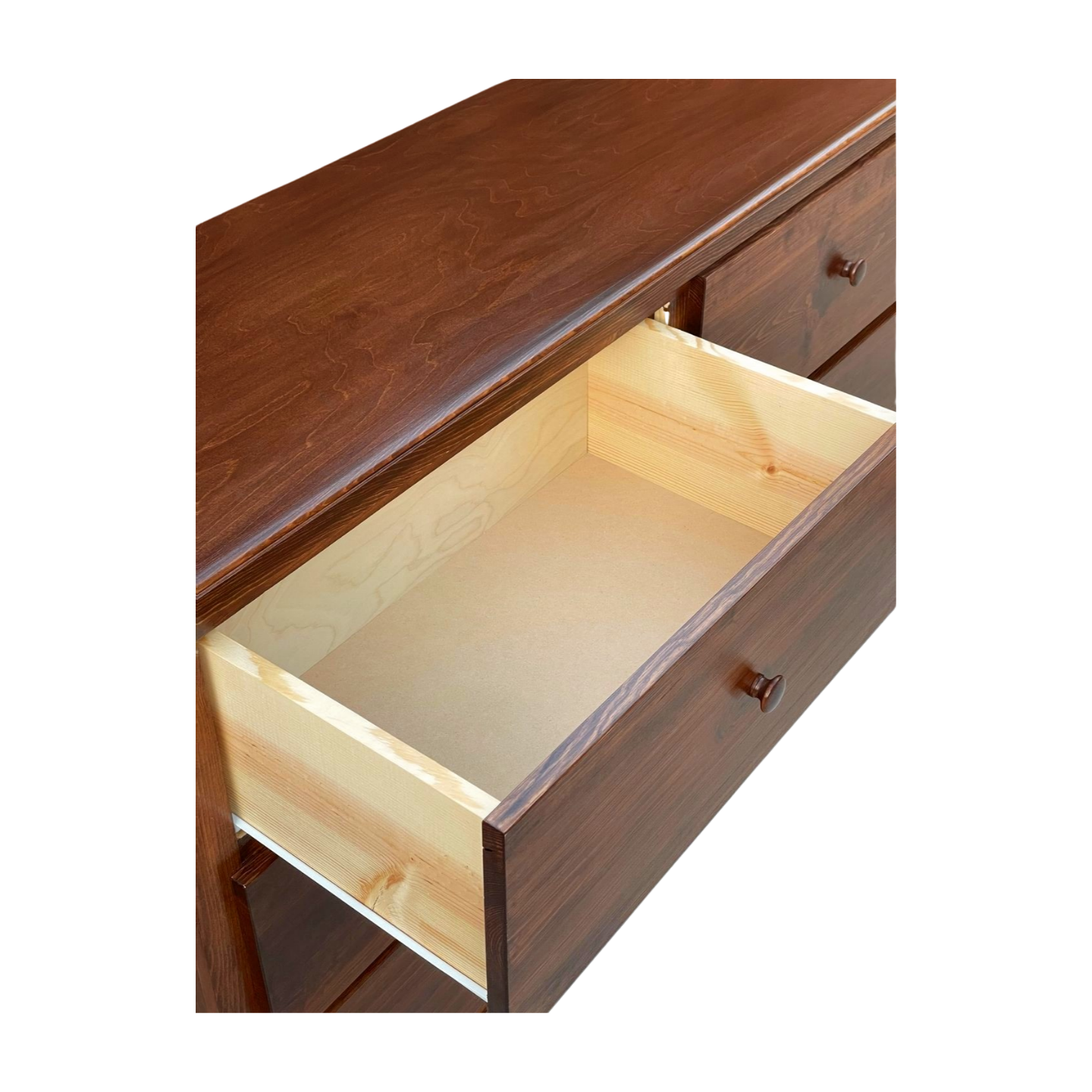 Solid Wood 6 Drawer Dresser