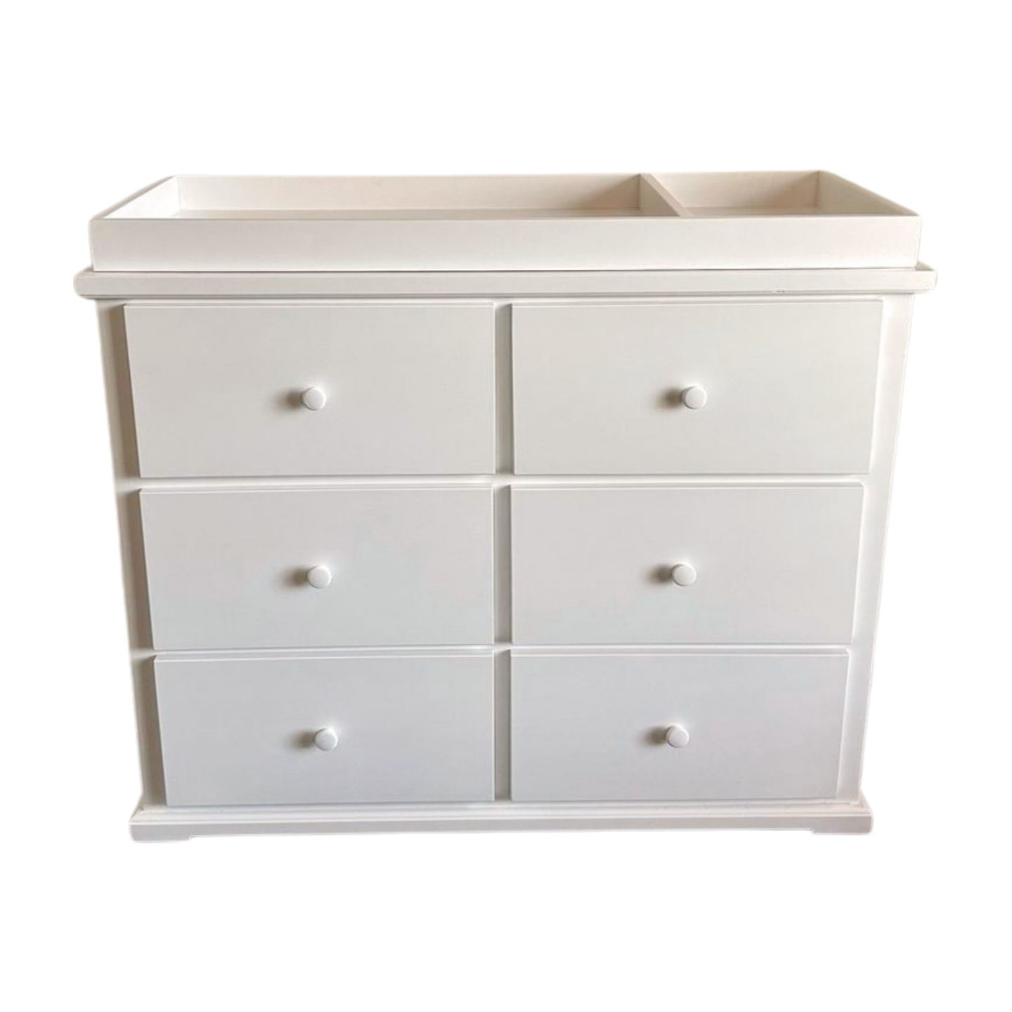 Solid Wood 6 Drawer Baby Dresser w/ Removable Changing Top