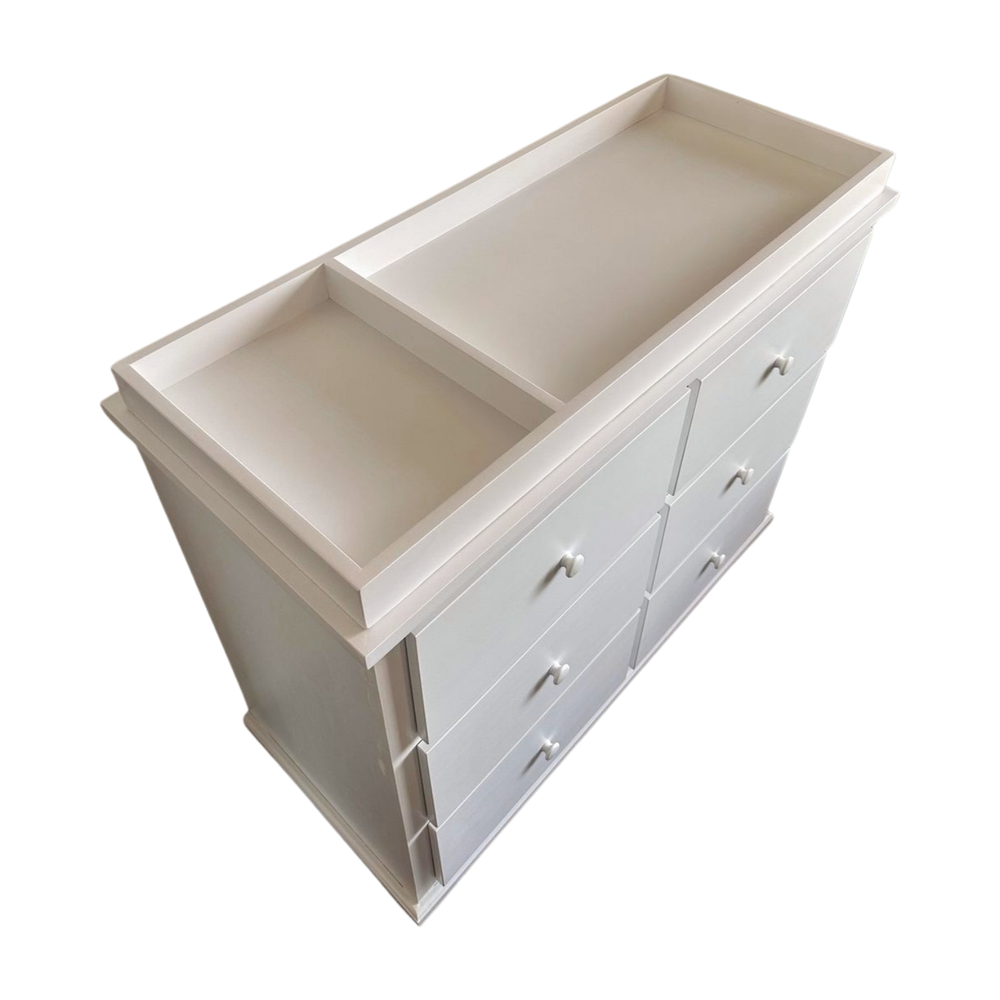 Solid Wood 6 Drawer Baby Dresser w/ Removable Changing Top