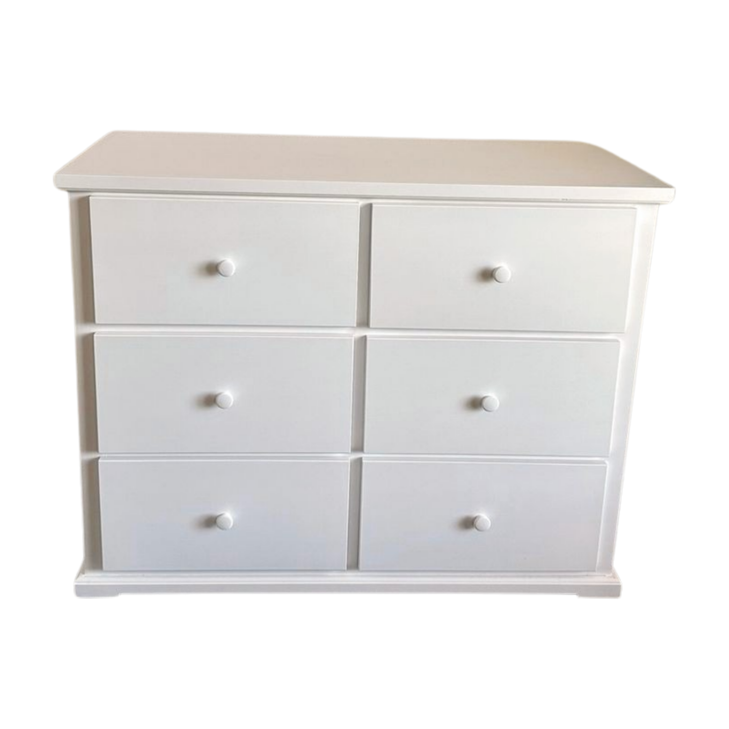 Solid Wood 6 Drawer Baby Dresser w/ Removable Changing Top