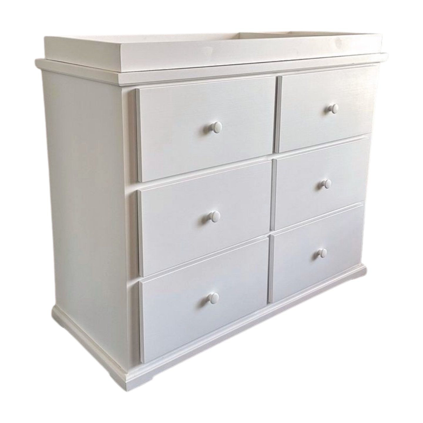 Solid Wood 6 Drawer Baby Dresser w/ Removable Changing Top